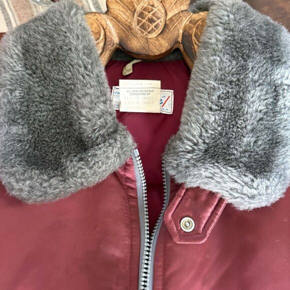 Vintage Late 70s Early 80s The Line Ski Jacket Goose Down Feather Fill M L - Picture 10 of 12